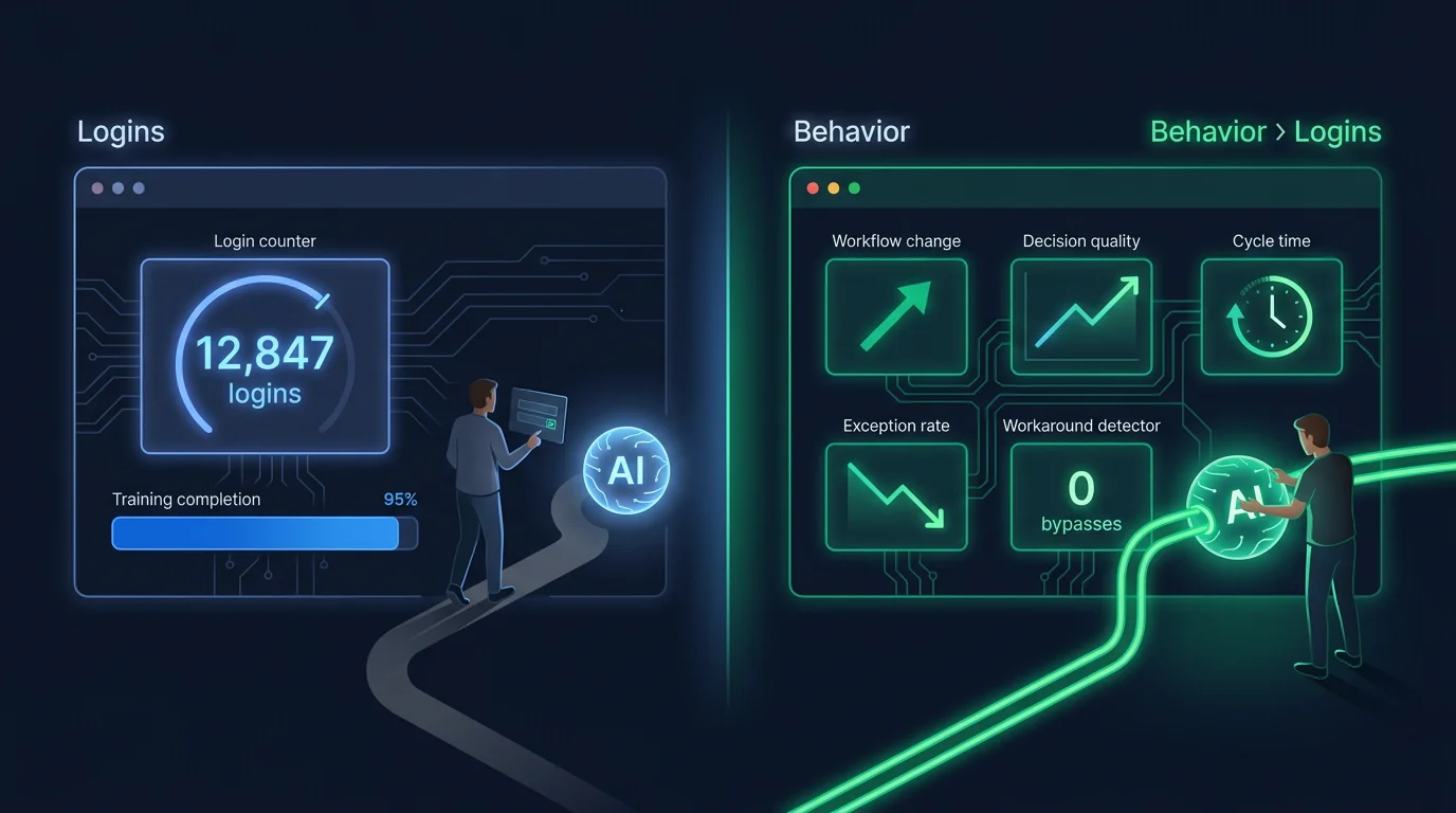 Measuring genuine AI adoption behavior instead of surface-level login metrics