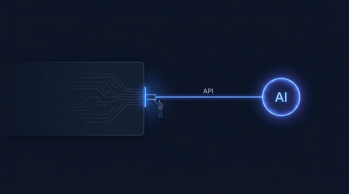 API-first integration pattern: a narrow connection between AI and your existing platform